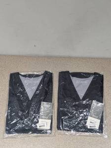 lot 82 image: 2 NEW GREYS ANATOMY PROFESSIONAL WEAR BY BARCO V-NECK PRINCESS TOP SMALL