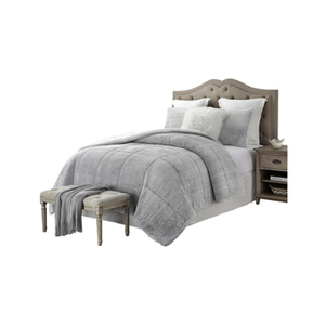 lot 86 image: Swift Home Splendid Reversible Plush Imitation Fur and Sherpa 3-Pc. Comforter Set - FullQueen