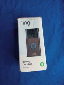 lot 109 image: Ring Video Battery-Powered Doorbell (2nd Generation) - Venetian Bronze