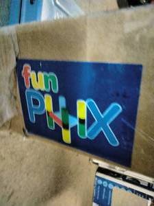 lot 126 image: Funphix Kids Kitchen Helper Stool with Chalkboard and Slide