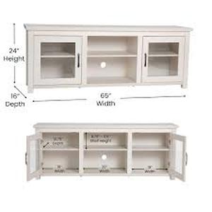 lot 125 image: Flash Furniture Sheffield Classic TV Stand