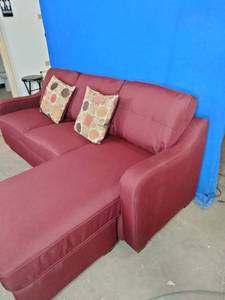ACME Cleavon II Reversible Sectional Sofa with Pillows