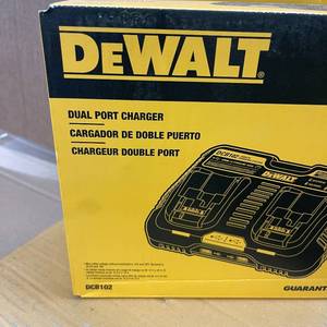 lot 118 image: DEWALT 12V to 20V MAX Lithium-Ion Dual Port Charging Station with (2) USB Ports