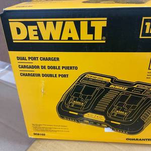 lot 117 image: DEWALT 12V to 20V MAX Lithium-Ion Dual Port Charging Station with (2) USB Ports