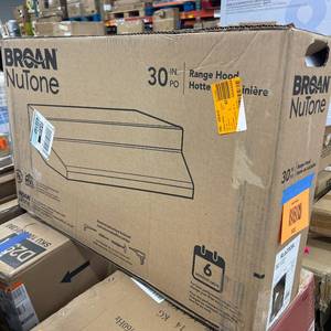 lot 322 image: Broan-NuTone RL6200BL Series 30 in. Ductless Under Cabinet Range Hood Light Black