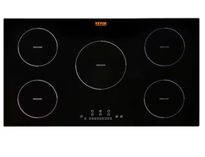 lot 140 image: Electric Cooktop 36 in. 5-Elements Ceramic Induction Stove Top 9200-Watt Built-In Magnetic Cooktop Black