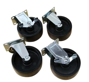 lot 183 image: Husky 5 in. Caster Kit for Ready-to-Assemble Steel Garage Base Cabinets