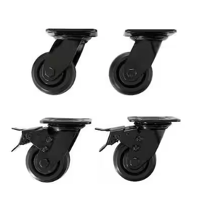 lot 187 image: 4 in. Caster Kit for Heavy Duty Welded Steel Garage Base Cabinets