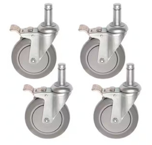 lot 192 image: 5 in. Heavy Duty Industrial Stem Casters (4-Pack)