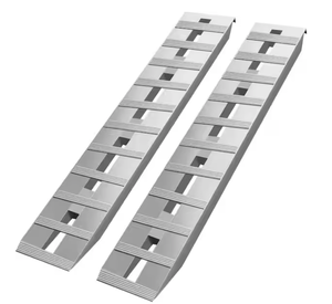 Aluminum Trailer Ramps 6000 lbs.  Beavertail Hook End for Truck, ATV (2-Pieces) 60 in. x 12 in.