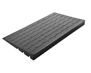 lot 267 image: Rubber Threshold Ramp 3 Channels Cord Cover Rubber Solid Threshold Ramp 4 in. Rise