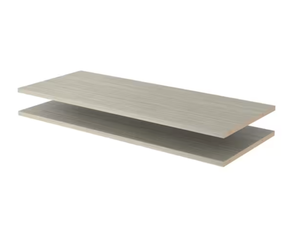 lot 272 image: Closet Evolution 35 in. x 14 in. Color Truffle Wood Shelves (2-Pack)