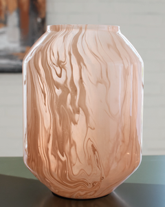 lot 301 image: Ashley Dushby Short Blown Glass Vase A2000728