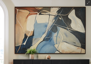 lot 305 image: Ashley Avalen Abstract Wall Art 72x48 A8000433