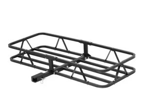 lot 346 image: CURT 500 lb. Capacity 48 in. x 20 in. Steel Basket Style Hitch Cargo Carrier for 2 in. Receiver with Adapter Sleeve