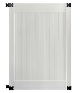 lot 364 image: 4 ft. W x 6 ft. H White Pre-Assembled Vinyl White Fence Gate