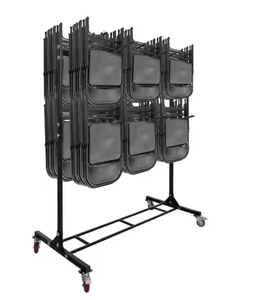 lot 365 image: 600 lbs. Capacity 2-Tier Steel Folding Chair Cart (Chairs not included)