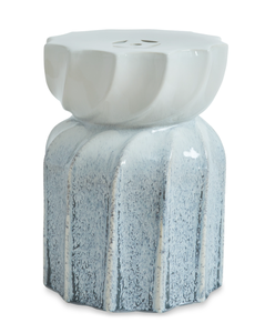 lot 369 image: Ashley Michamere Ceramic Indoor Outdoor Stool Table A3000619
