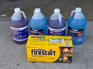 lot 27A image: Champion Premium Windshield Deicer and Power Blast with Duraflame Firestart