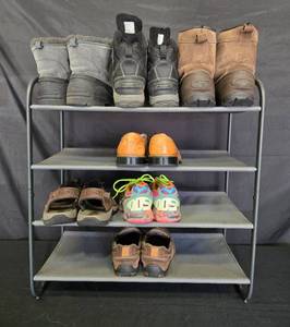 lot 45 image: Assorted Shoes and Boots with Insulation and Synthetic Materials SZ 10 - rack inc