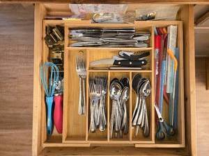 lot 63 image: Comprehensive Kitchen Drawer Utensil and Tool Set