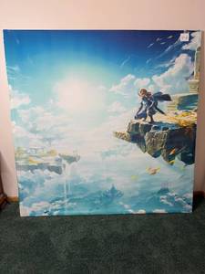 lot 81 image: Legend of Zelda Themed Canvas Art