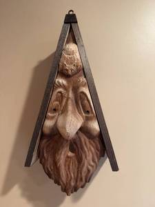 lot 138 image: Handcrafted Wooden with Carved Face