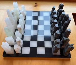 lot 141 image: Chess Set with Unique Pieces