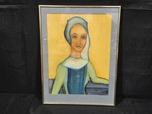 lot 14 image: Framed Portrait Women by Patricia Brisette