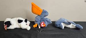 lot 51 image: Collection of 3 Original Beanie Babies - Scoop, Echo, and Spot