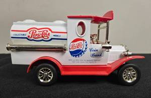 lot 101 image: Pepsi Cola Collectible Coin Bank Model Truck