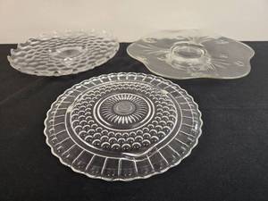 lot 141 image: Collection of Vintage Glass Serving Platters