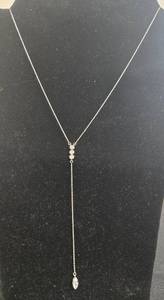 lot 162 image: Collection of Silver Tone Necklaces with Faux Pearls and Stone Accents