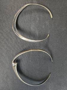 lot 167 image: Handcrafted Mexican Silver Tone Collar Chokers Set of 2