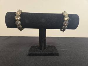 lot 176 image: Elegant Beaded Bracelets Set with Metal and Gemstone Accents