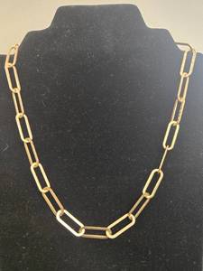 lot 187 image: Gold-Tone Banana Republic Chain Necklace and Silver-Tone Bracelet Set
