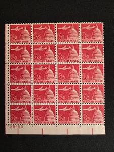 lot 196 image: Collection of Mint Vintage U.S. Postage Stamps - Airmail, Olympics, Civil War