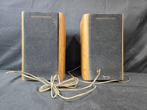 lot 275 image: Infinity RS 2001 Speakers with Oak Finish (untested)