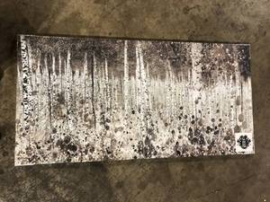 lot 17 image: Graham & Brown 47 in. x 24 in. Neutral Watercolor Wood by Graham and Brown Printed Canvas Wall Art Customer Returns See Pictures