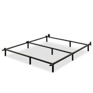 lot 24 image: Zinus Paige Black California King Metal Compack Bed Frame   Customer Returns See Pictures