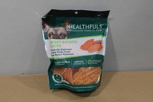 lot 108 image: Healthfuls Sweet Potato Slices Dog Treats