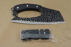 lot 161 image: 8 Carbon Steel Professional Chef Knife with Sharpener