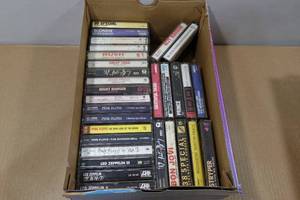 lot 282 image: Assorted Cassette Tapes - Pink Floyd, Led Zeppelin, Bon Jovi, Prince