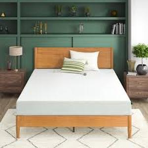 lot 24 image: Zinus Queen Short Medium Green Tea Optimum Memory Foam 8 in. Mattress  Customer  Returns See Pictures