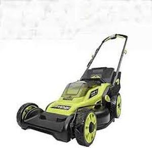RYOBI ONE+ 18V 13 in. Cordless Battery Push Lawn Mower,   Customer  Returns See Pictures