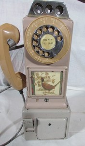 lot 57 image: VINTAGE ROTARY PAYPHONE