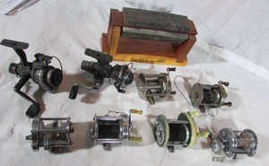 lot 108 image: VINTAGE FISHING REELS