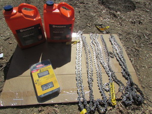 lot 234 image: CHAIN SAW BLADES LOT