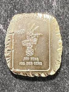 1 TROY OZ .999 FINE SILVER HARDKNOX METALS BAR