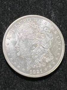 lot 19 image: 1921 US MORGAN SILVER DOLLAR